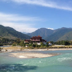 Punakha Dzong former capital of Bhutan