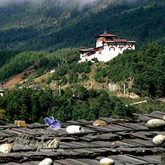Jakar Dzong built in 1549 by the great grandfather of the first Shabdrung